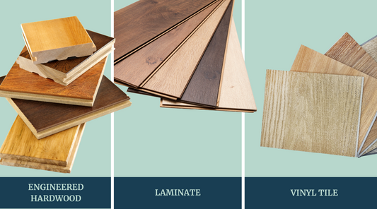 What’s the Difference Between Engineered Hardwood, Laminate, and Vinyl Tile Flooring?