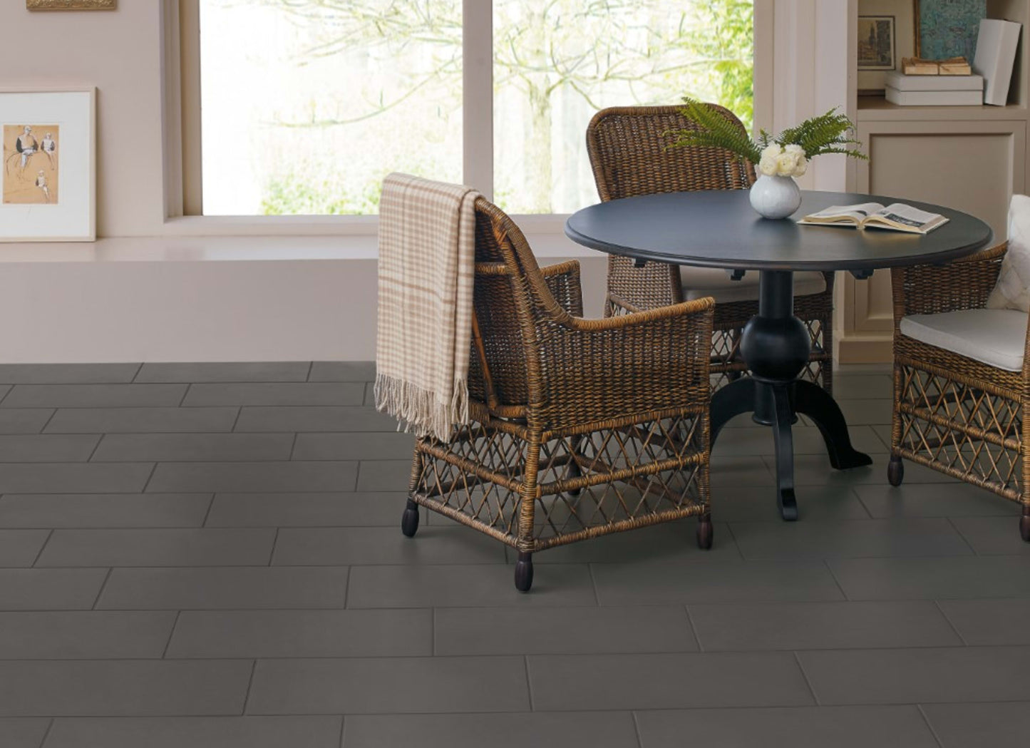 Retroactive 2.0 in Leaden Pattern 6"x24"