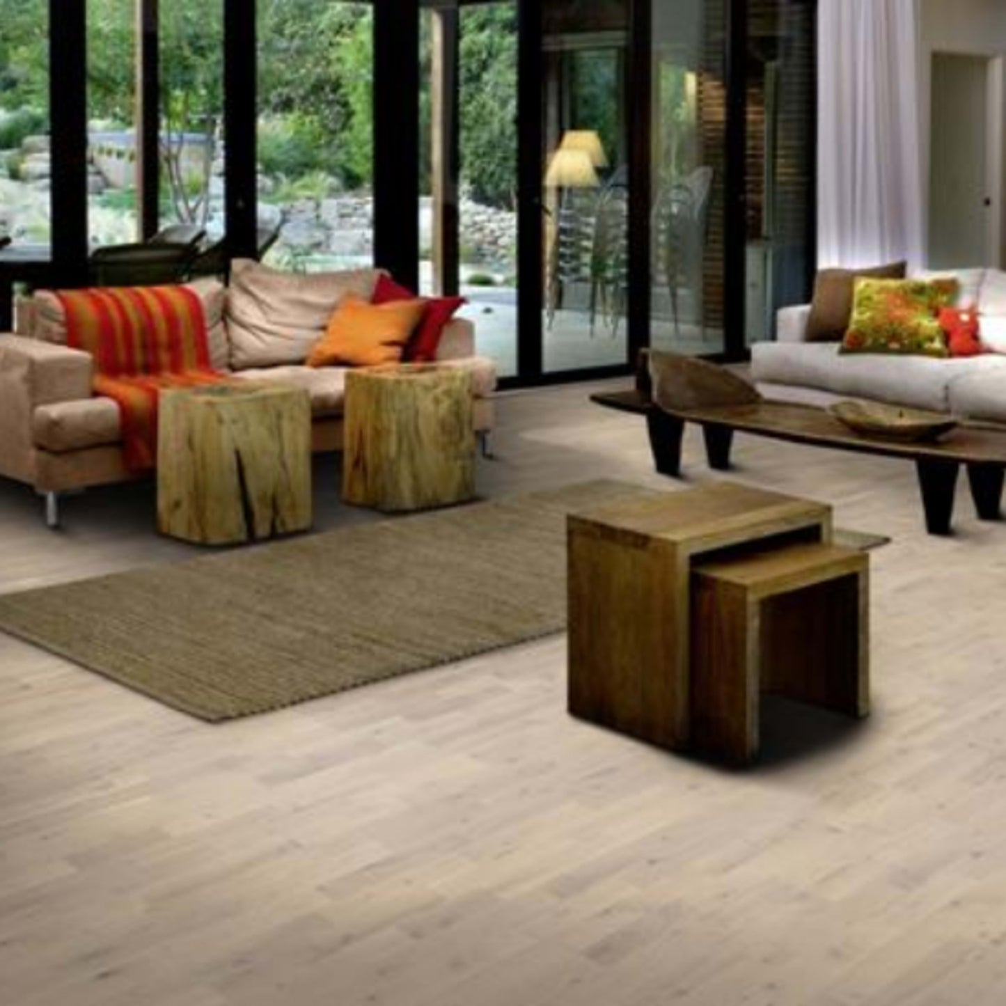 Beyond Retro Collection in Loft White Strip Hardwood