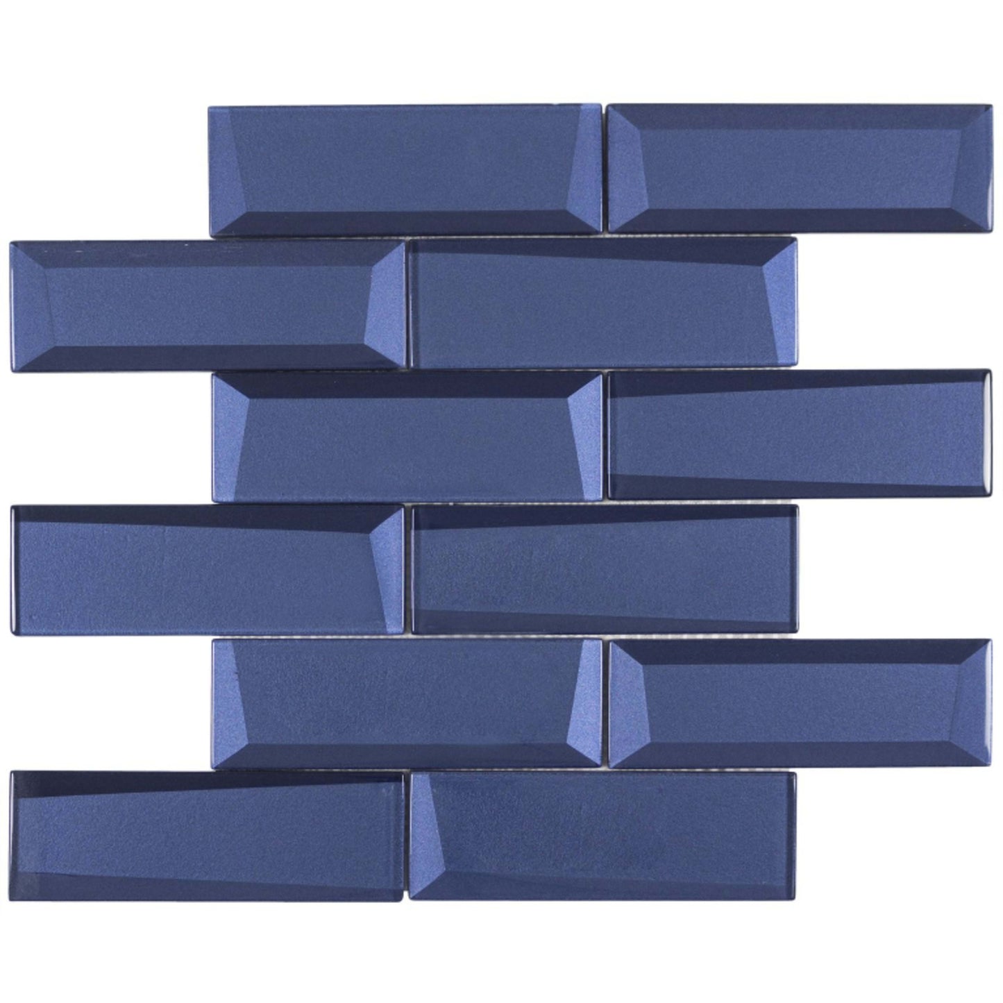 Monet Magic in Marina Bricks Glass Tile