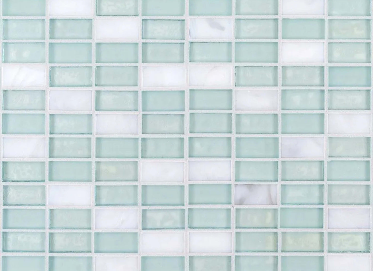 5/8" Stack Brick Blend Mosaic in Mo'Orea