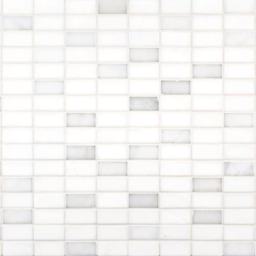 5/8" Stack Brick Blend Mosaic in Neko