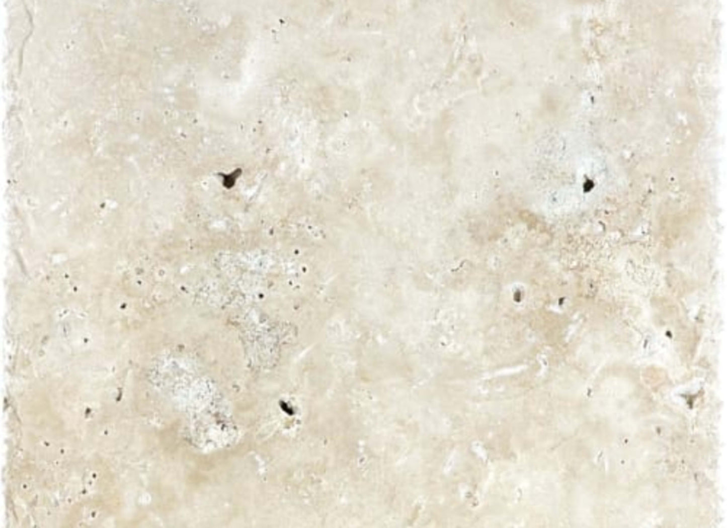 Ivory Travertine in Chiseled & Brushed 8x8