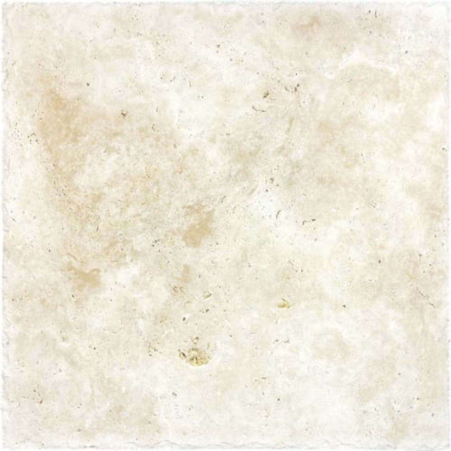 Ivory Travertine in Chiseled & Brushed 16x16 Natural Stone