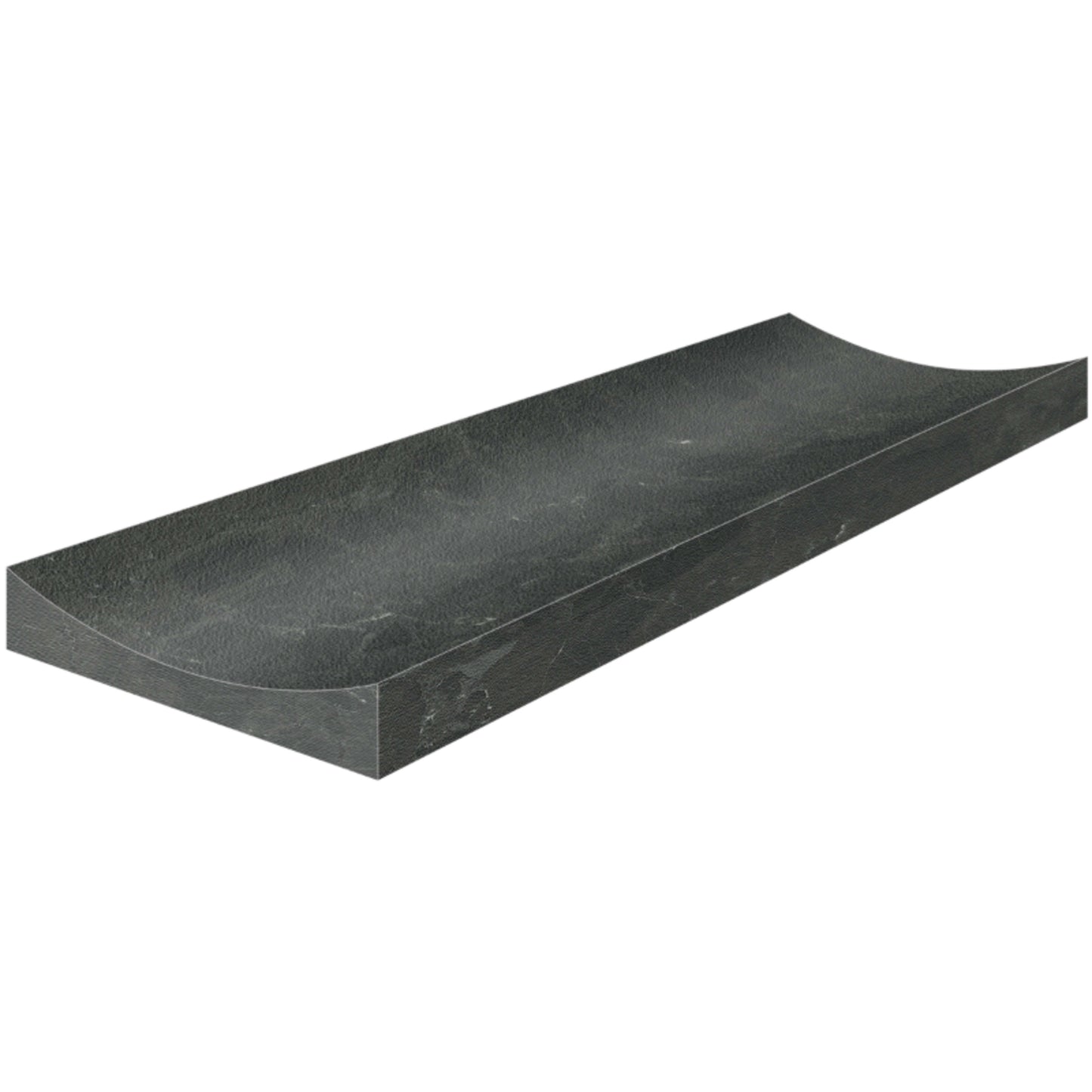 Galaxia Nero in Fluto Polished 4x12 Natural Stone