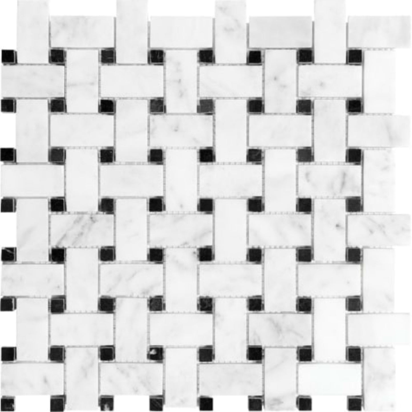Bianco Venatino in Basketweave Honed Natural Stone