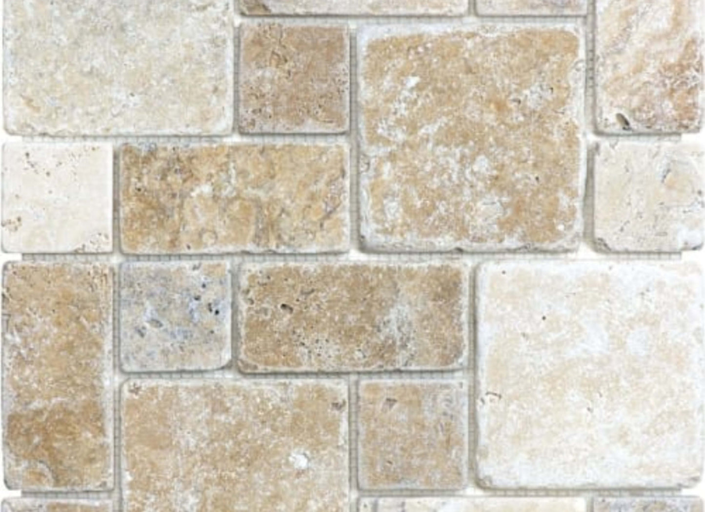 Picasso in Roman Pattern Tumbled Mosaics