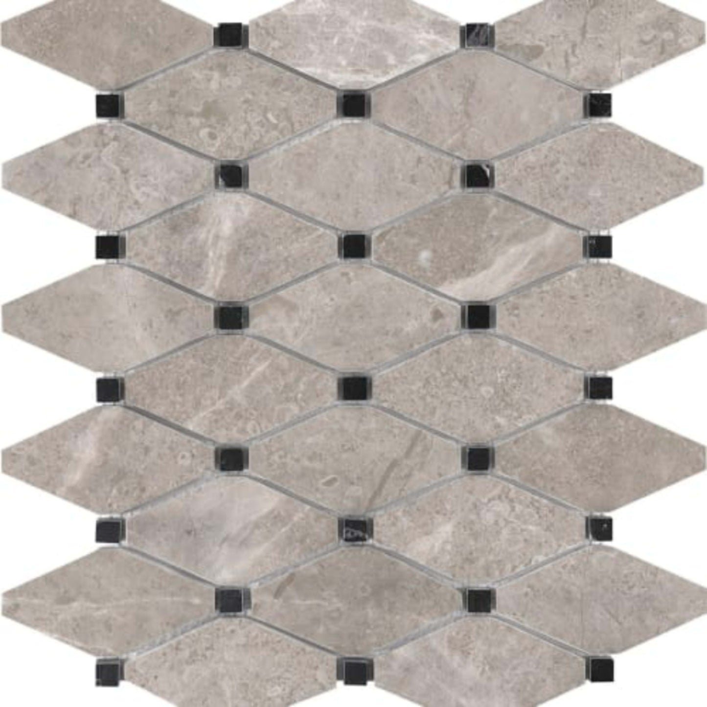 Ritz Gray in Clipped Diamond Honed Natural Stone