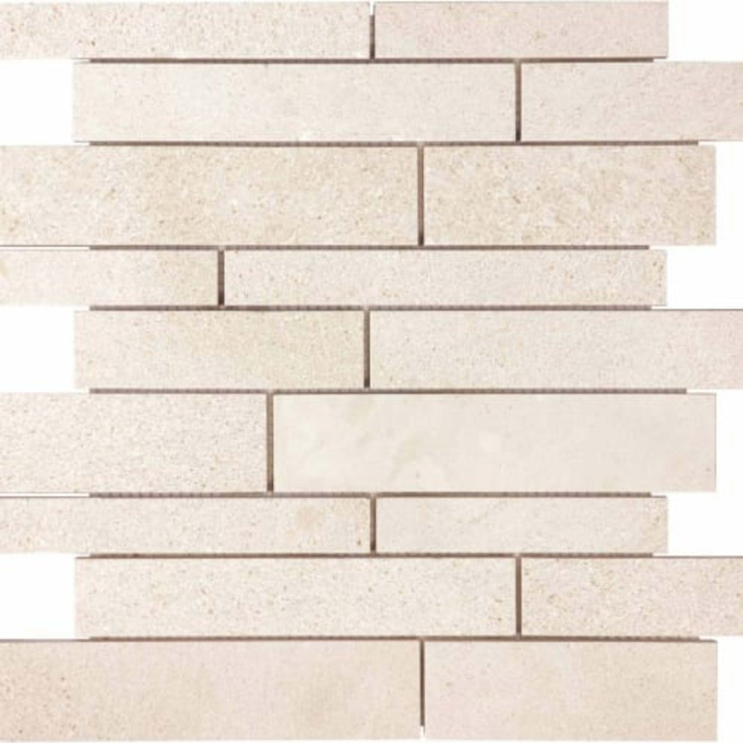 Serene Ivory in Random Strip Polished Natural Stone