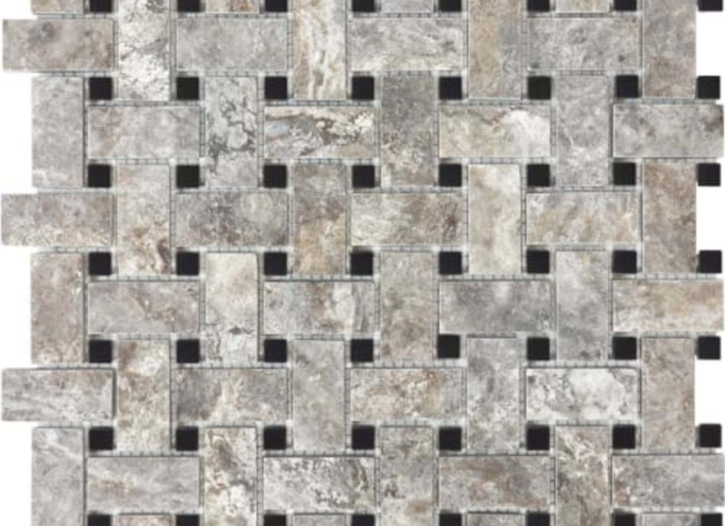 Silver Ash in Basketweave Honed Crosscut