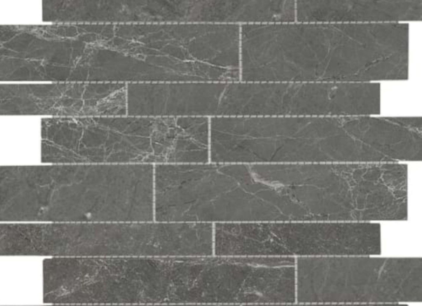 Stark Carbon in Random Strip Polished Mosaics