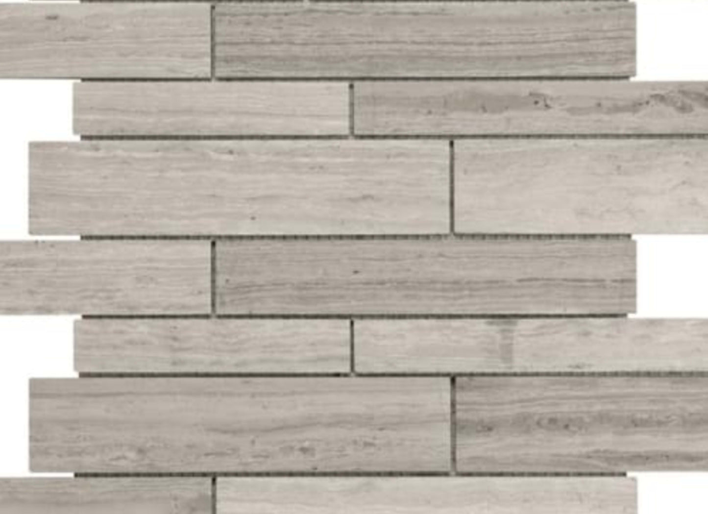 Strada Mist in Random Strip Polished Mosaics