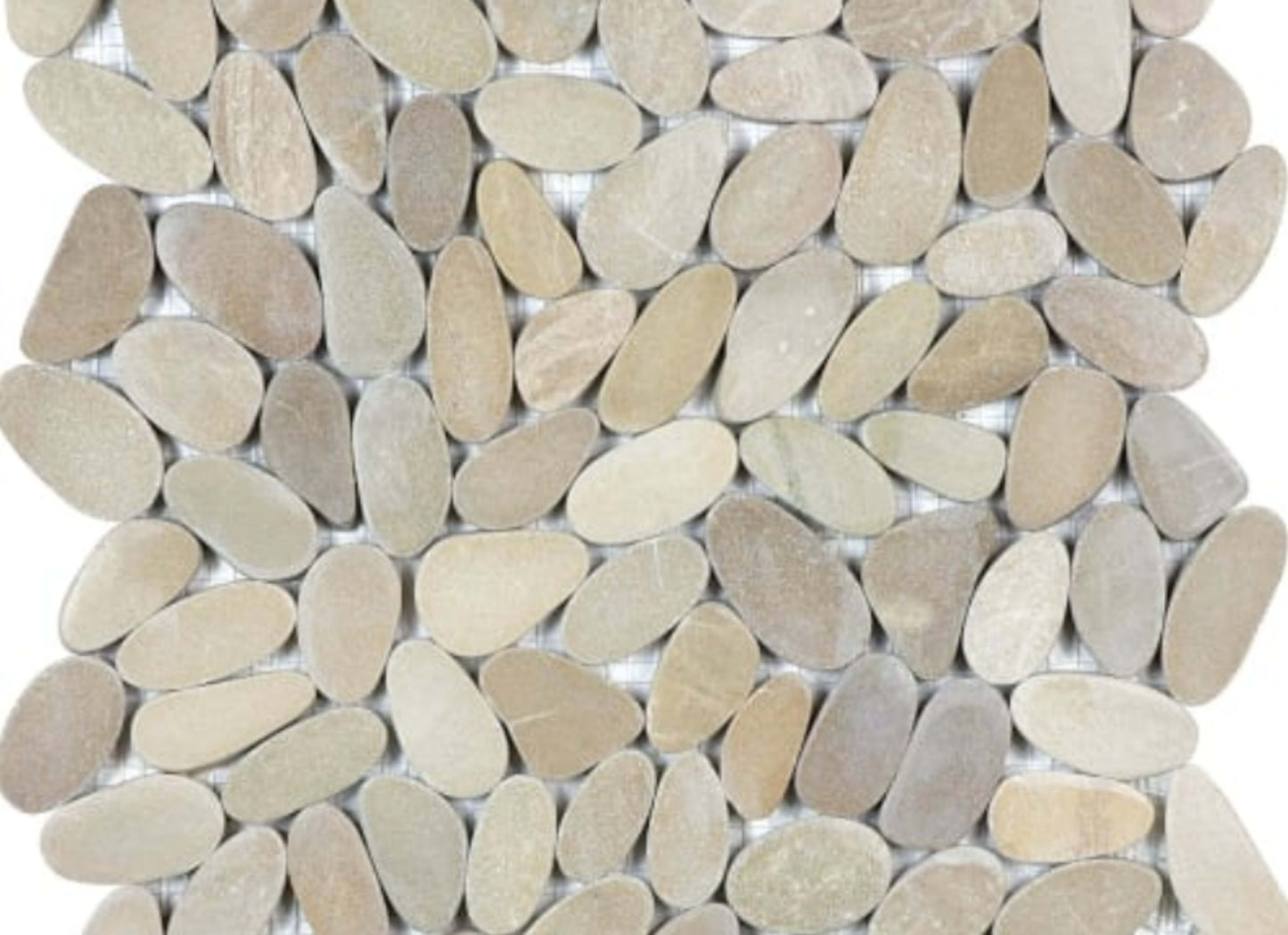 Zen in Driftwood Tan Flat Pebbles