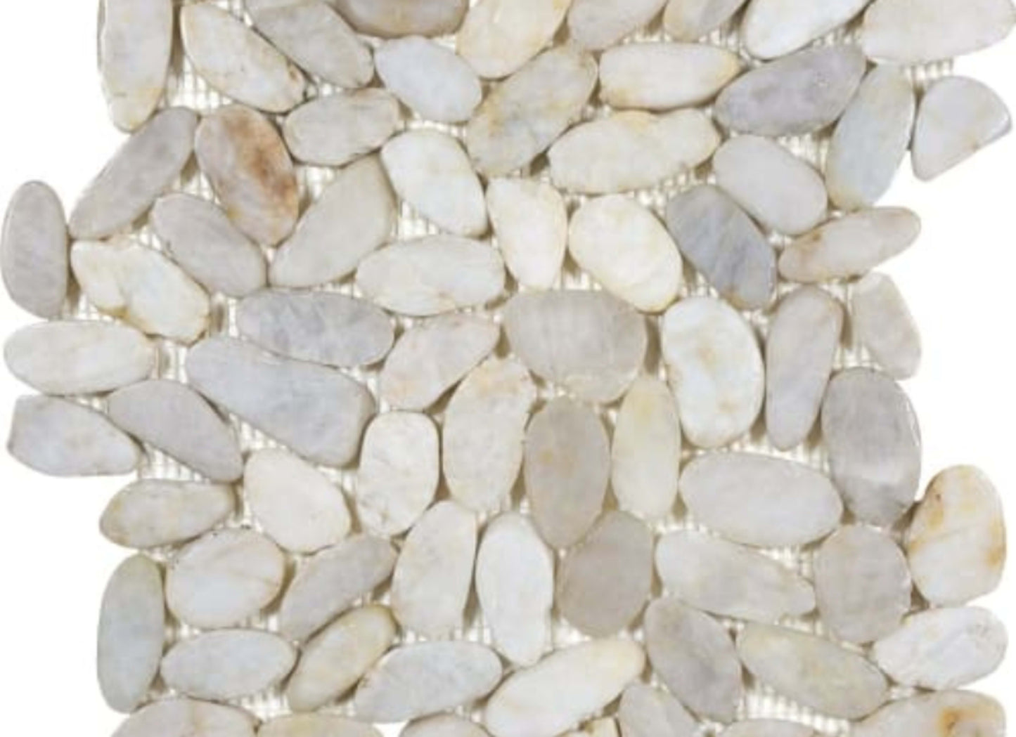 Zen in Fiji Cream Flat Pebbles
