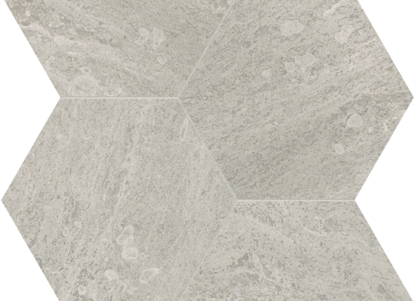 Anciano Grigio in Hexagon Mosaic 6in Honed