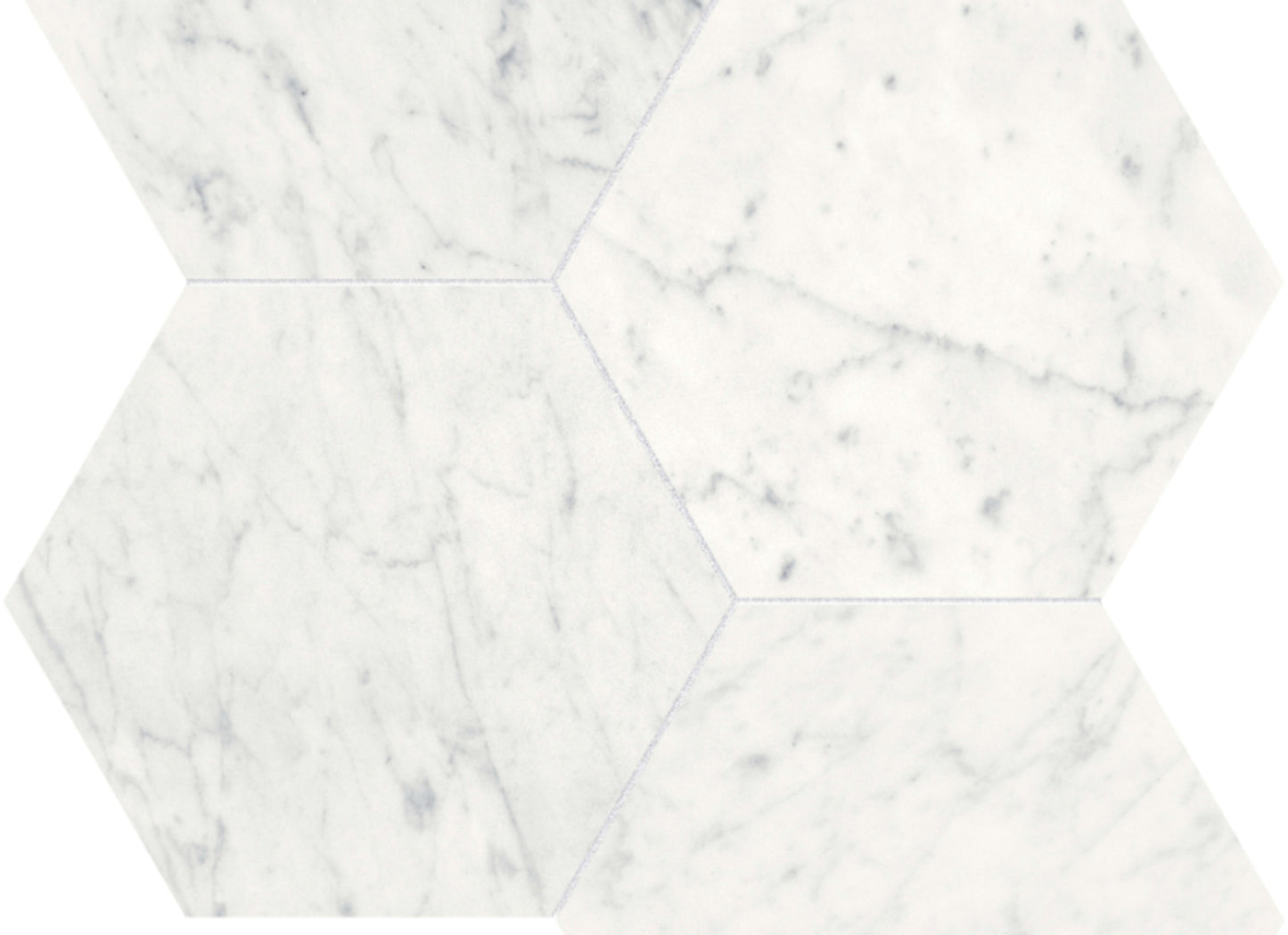Eterna Bianco in Hexagon Mosaic 6in Polished