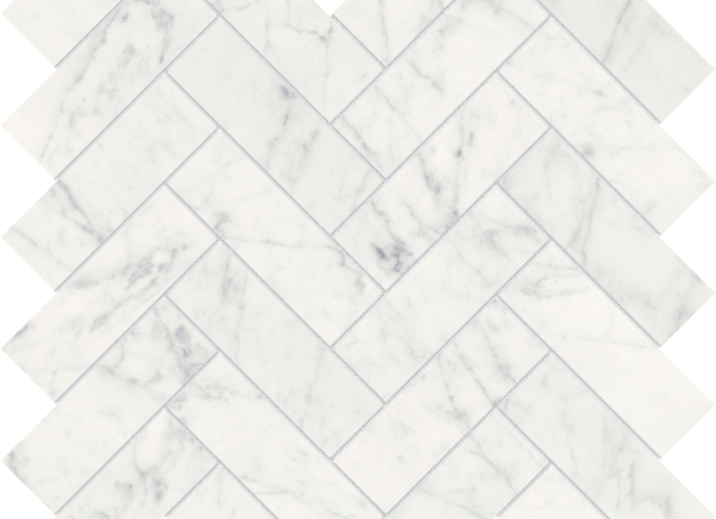 Eterna Bianco in Herringbone Mosaic Polished