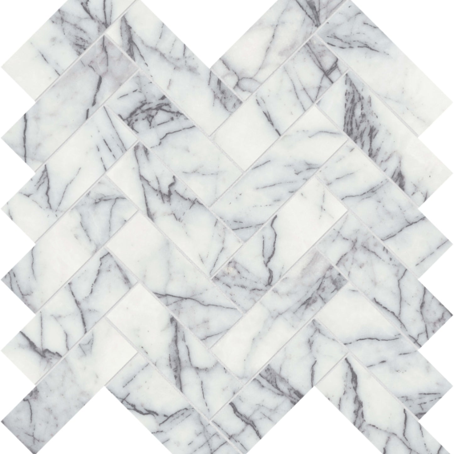 Lilac Volta in Herringbone Mosaic Honed Natural Stone
