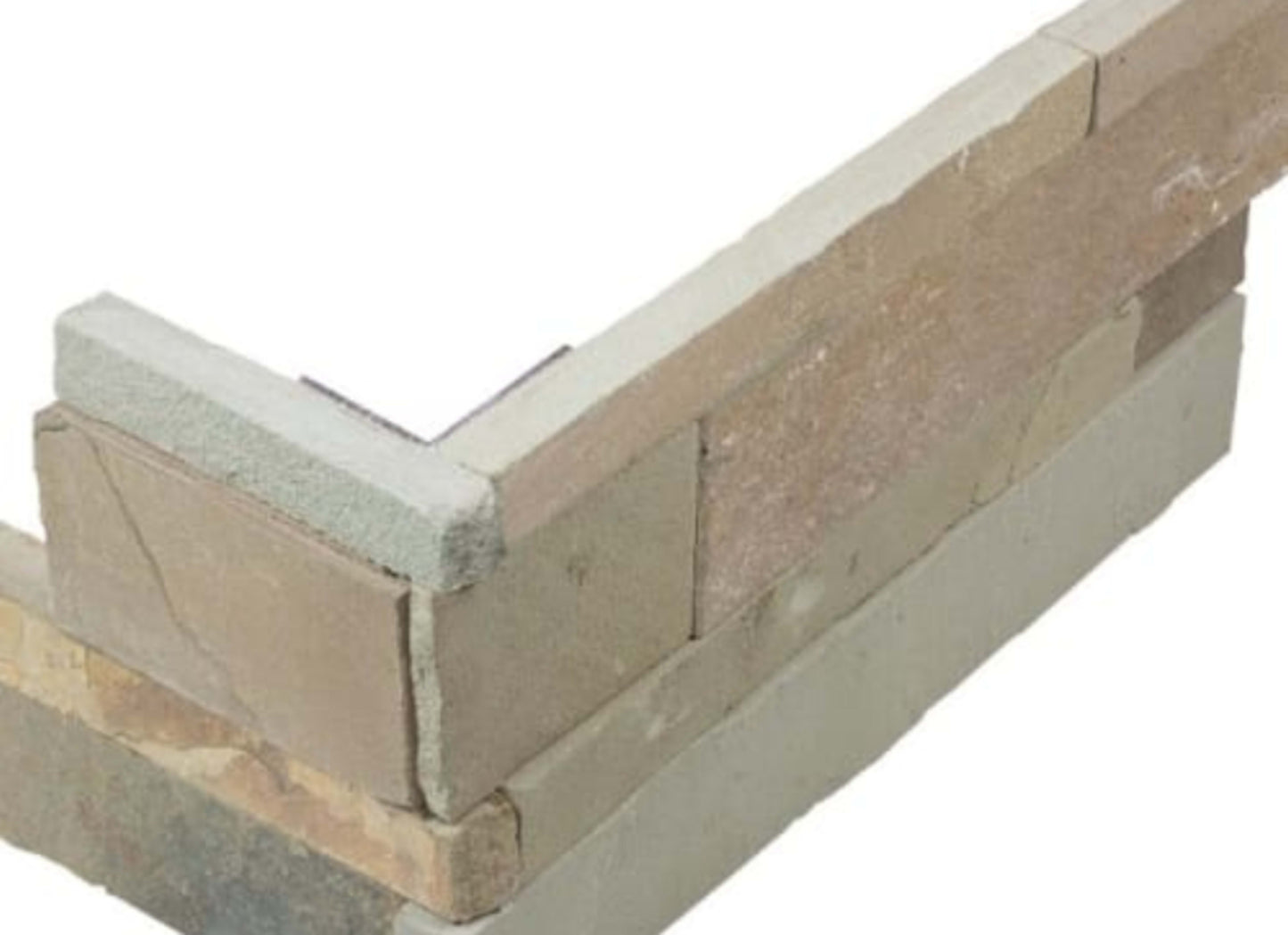 Ledger Stone in African Dune 6x18 Assembled Corner