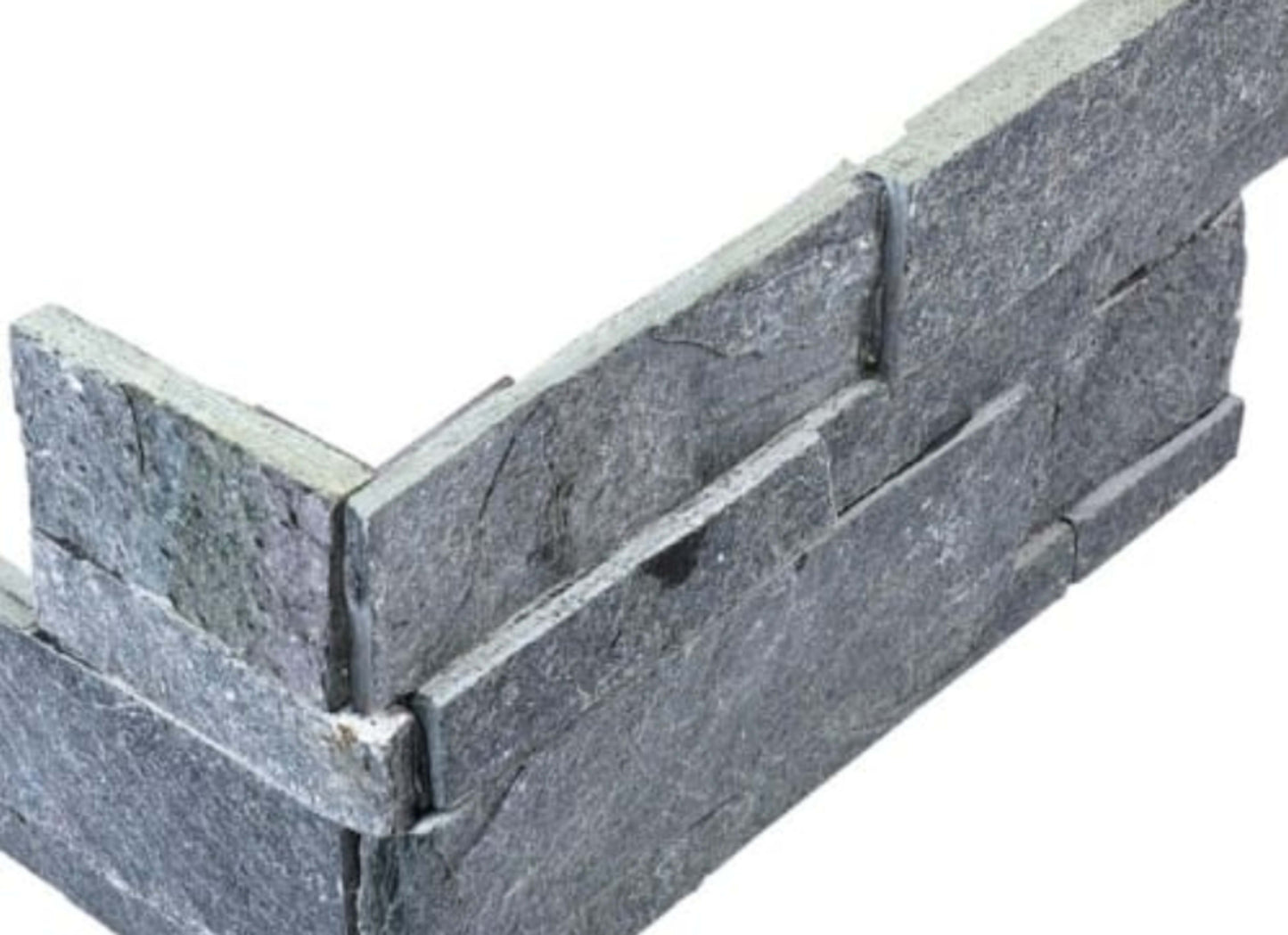 Ledger Stone in Astro Silver 6x18 Assembled Corner