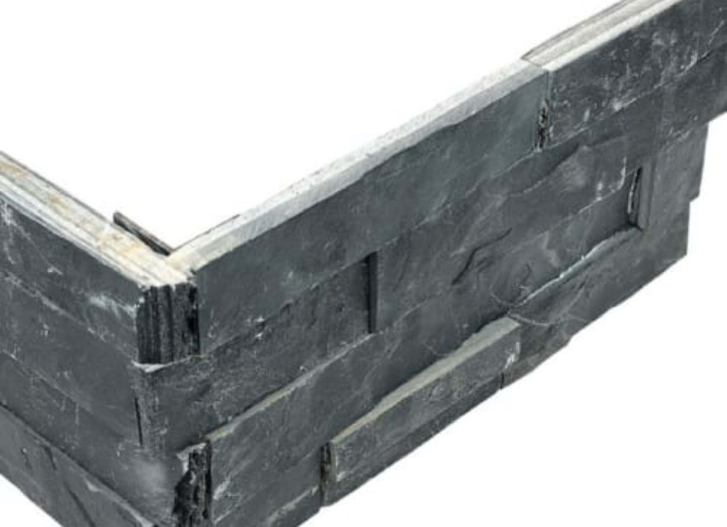 Ledger Stone in Carbon 6x18 Assembled Corner