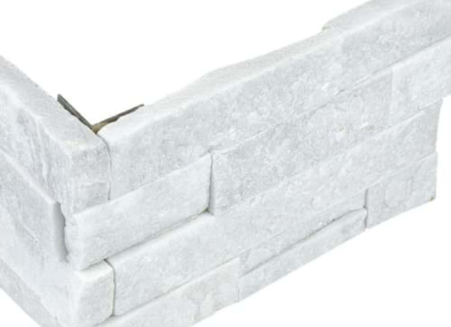 Ledger Stone in Glacier 6x18 Assembled Corner