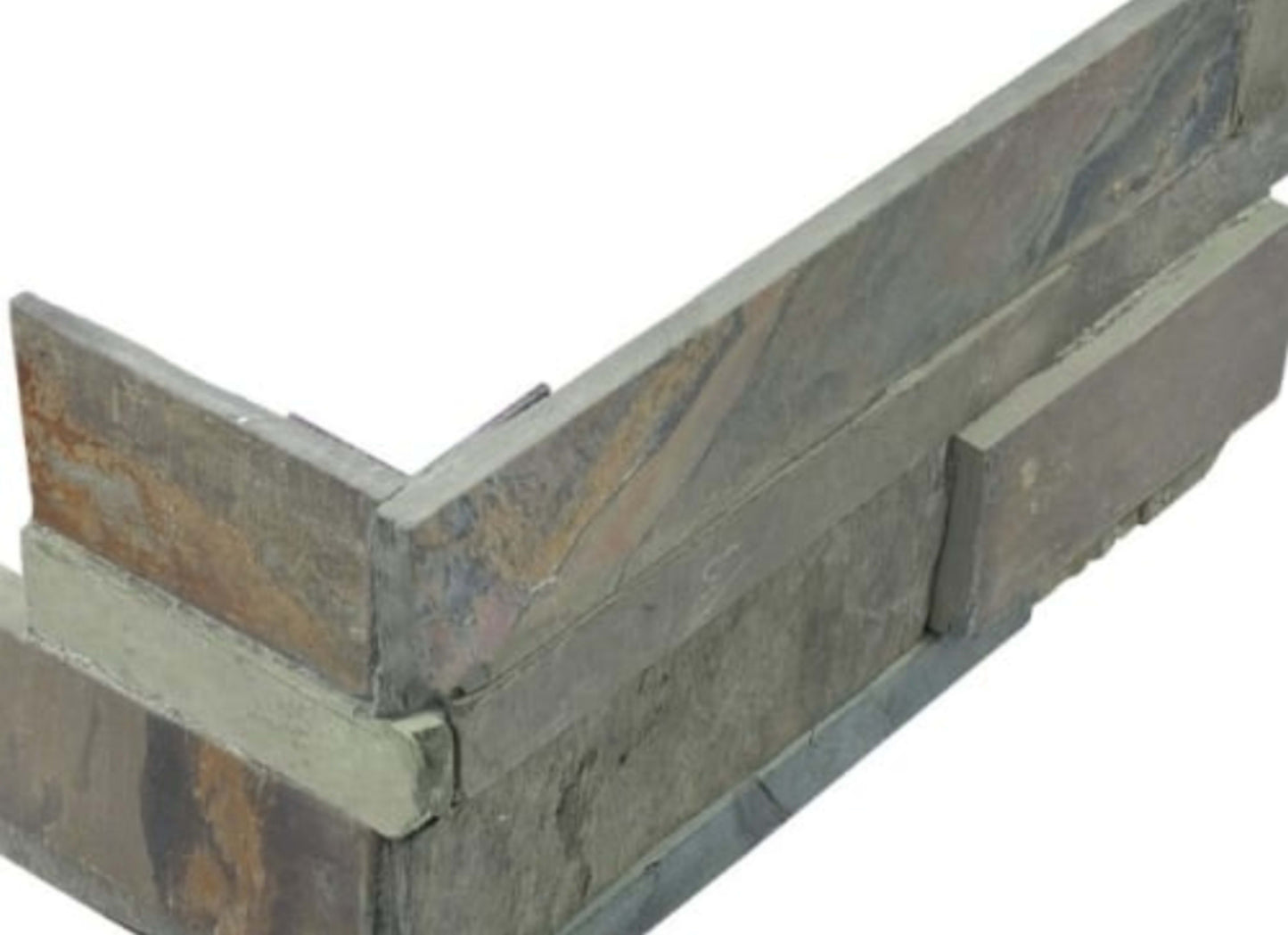 Ledger Stone in Indian Coast 6x18 Assembled Corner