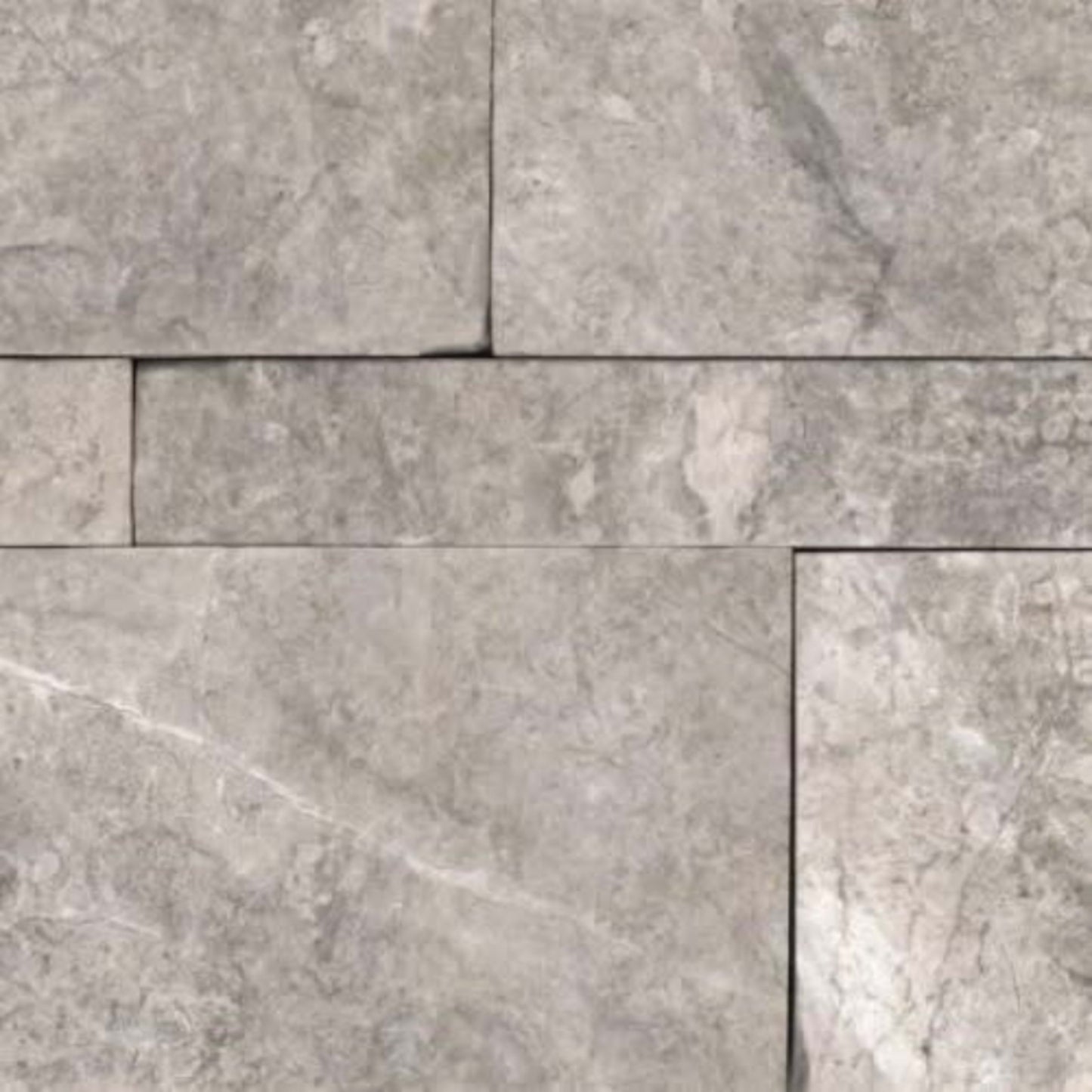 Ritz Gray in Split Face 6x24 Wall Panels Natural Stone