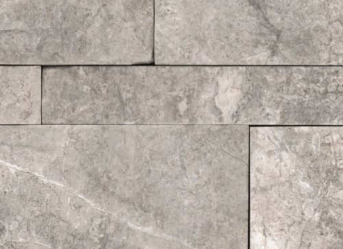 Splitface & Cubics in Ritz Gray 6x24 Split Face Wall Panels