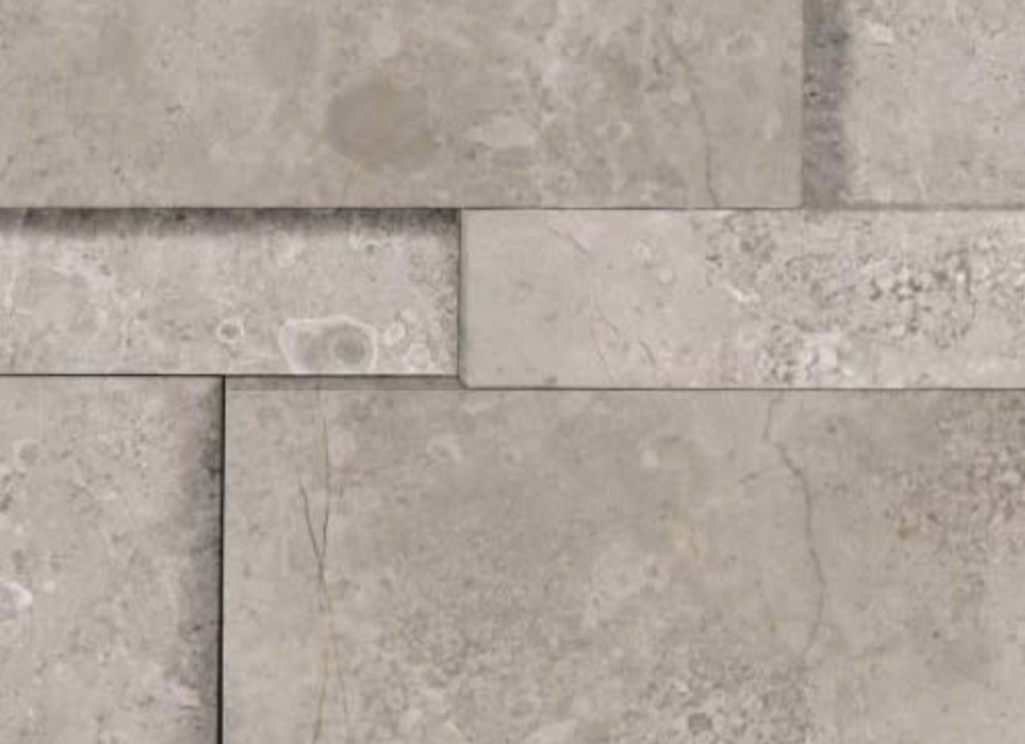Ritz Gray in Honed Cubics 6x24 Wall Panels