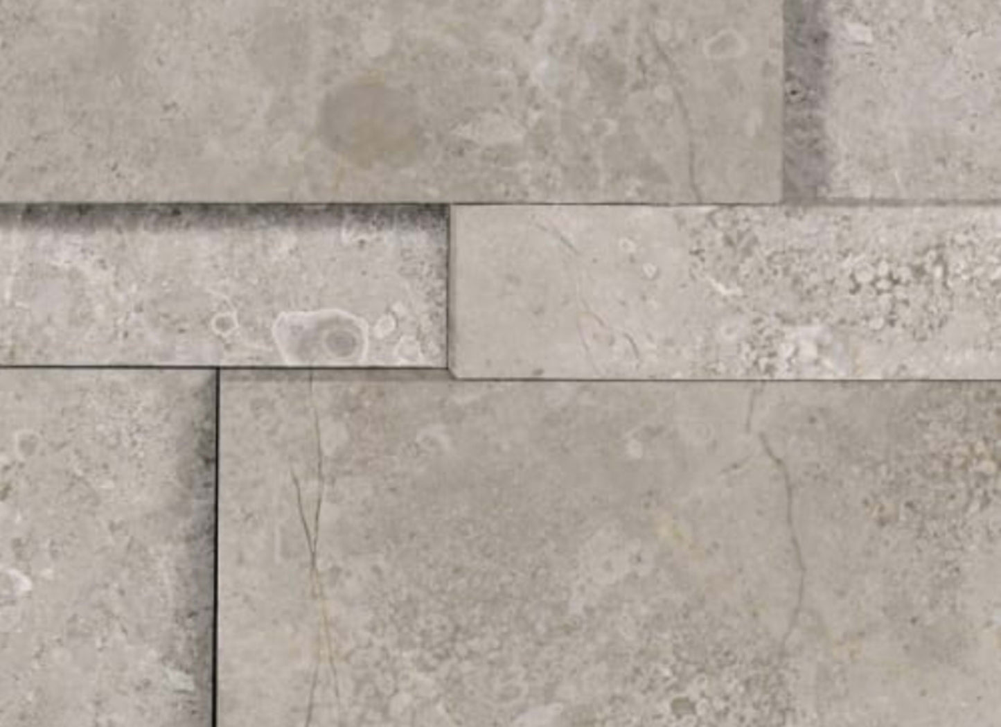 Splitface & Cubics in Ritz Gray 6x24 Cubic Wall Panels Honed