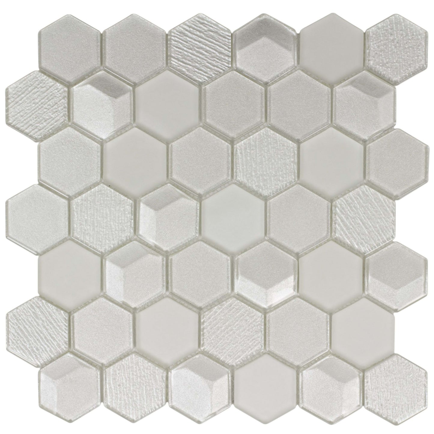 Monet Magic in Chapel Hex Glass Tile