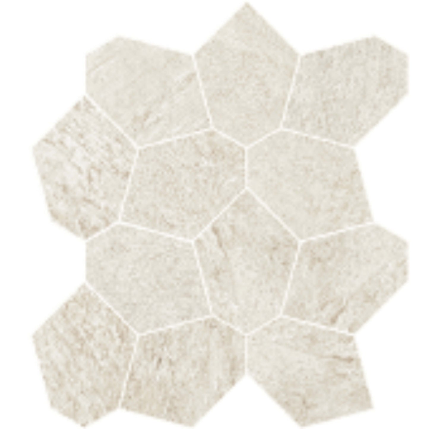 Element in Ivory Turtle Mosaic Tile