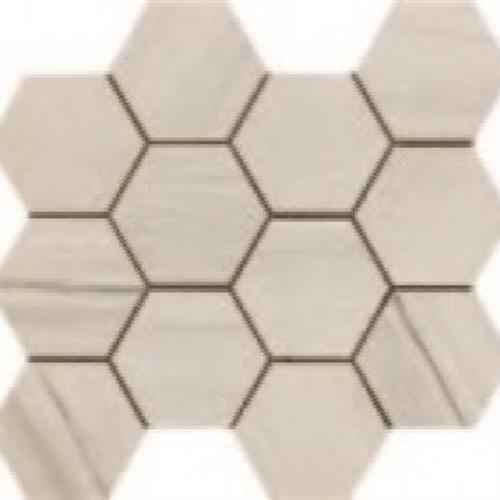 Paint Stone in White - Hexagon Tile