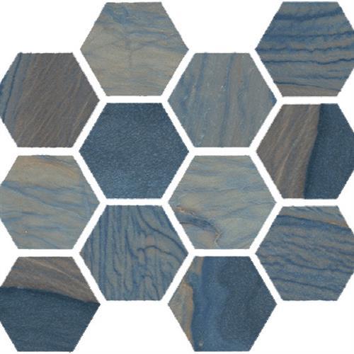 Macaubas in Azul Anticato - Hexagon Tile