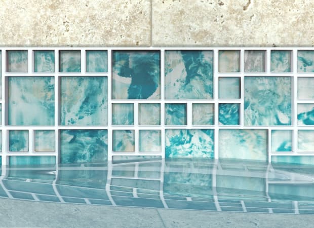 Splash in Island Turquoise