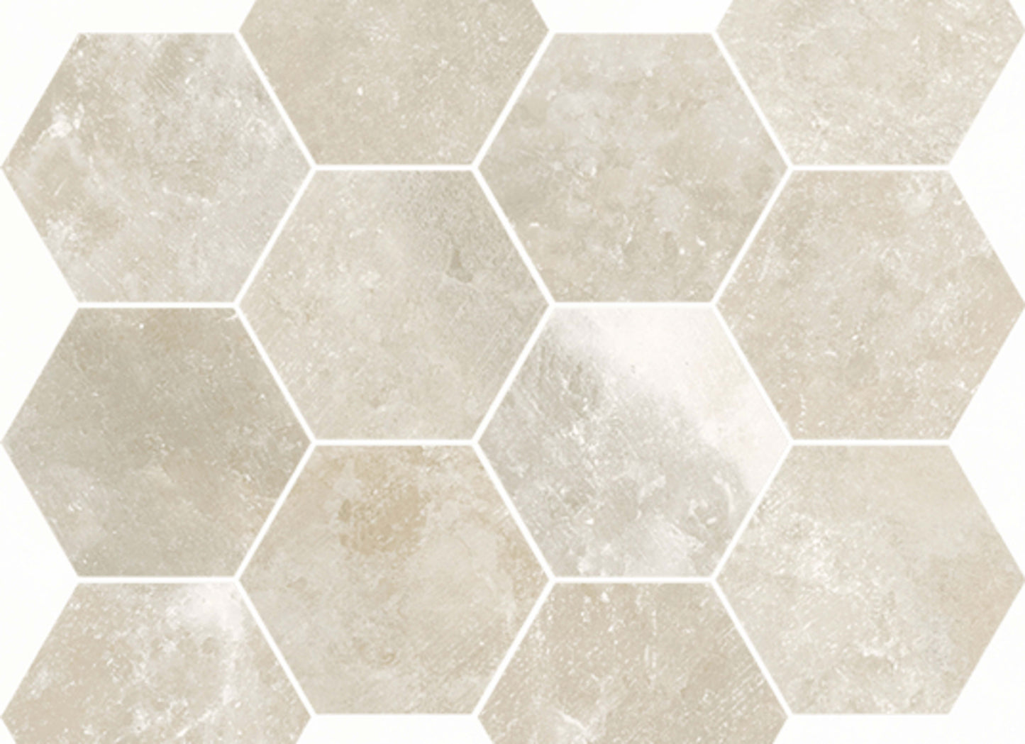 Salt Stone in Desert - Hexagon