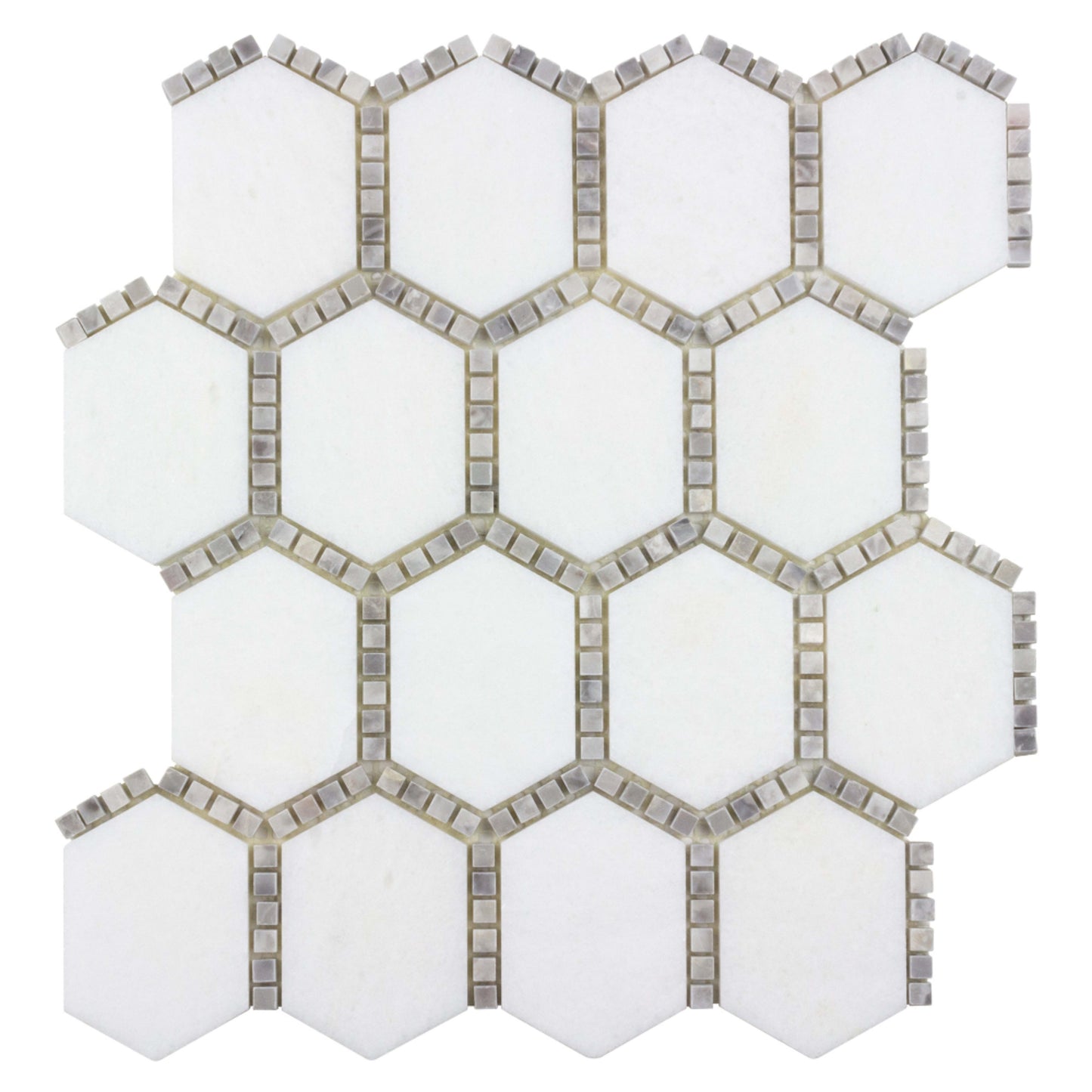 The Finish Line in Jeweled Hex Manor Gray Natural Stone