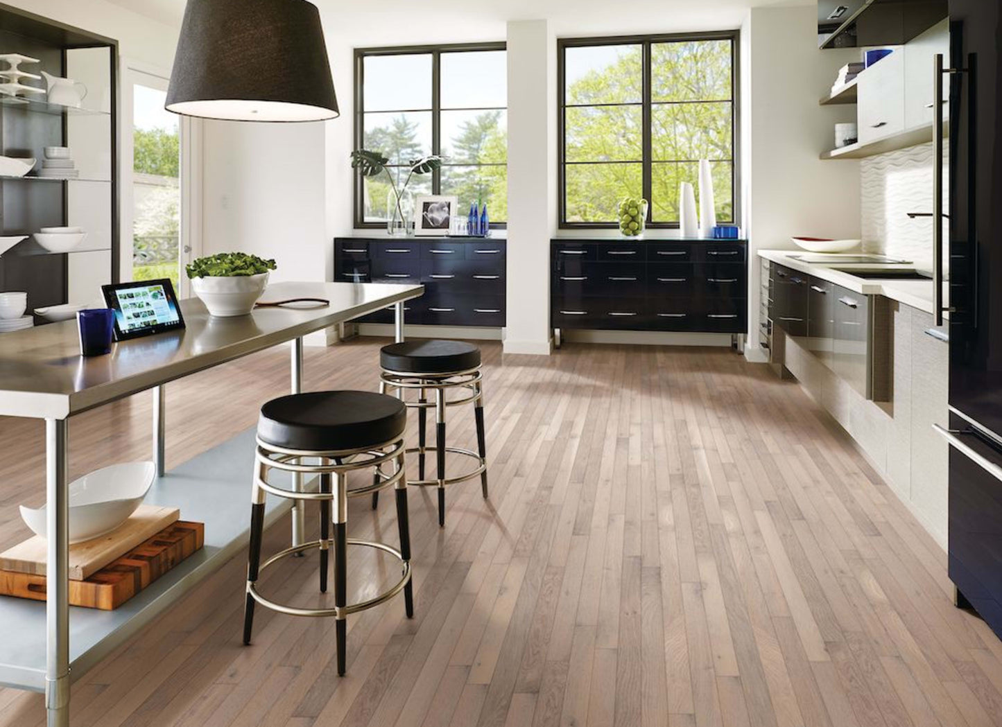 Prime Harvest White Oak Solid in Mystic Taupe 3.25" Square