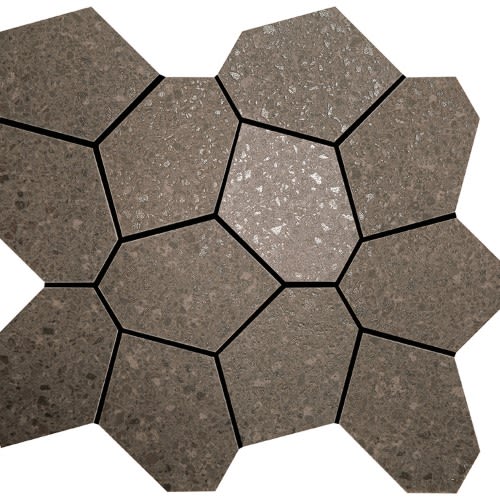 Alaska in Mink Mosaic 13"x15 "polygon