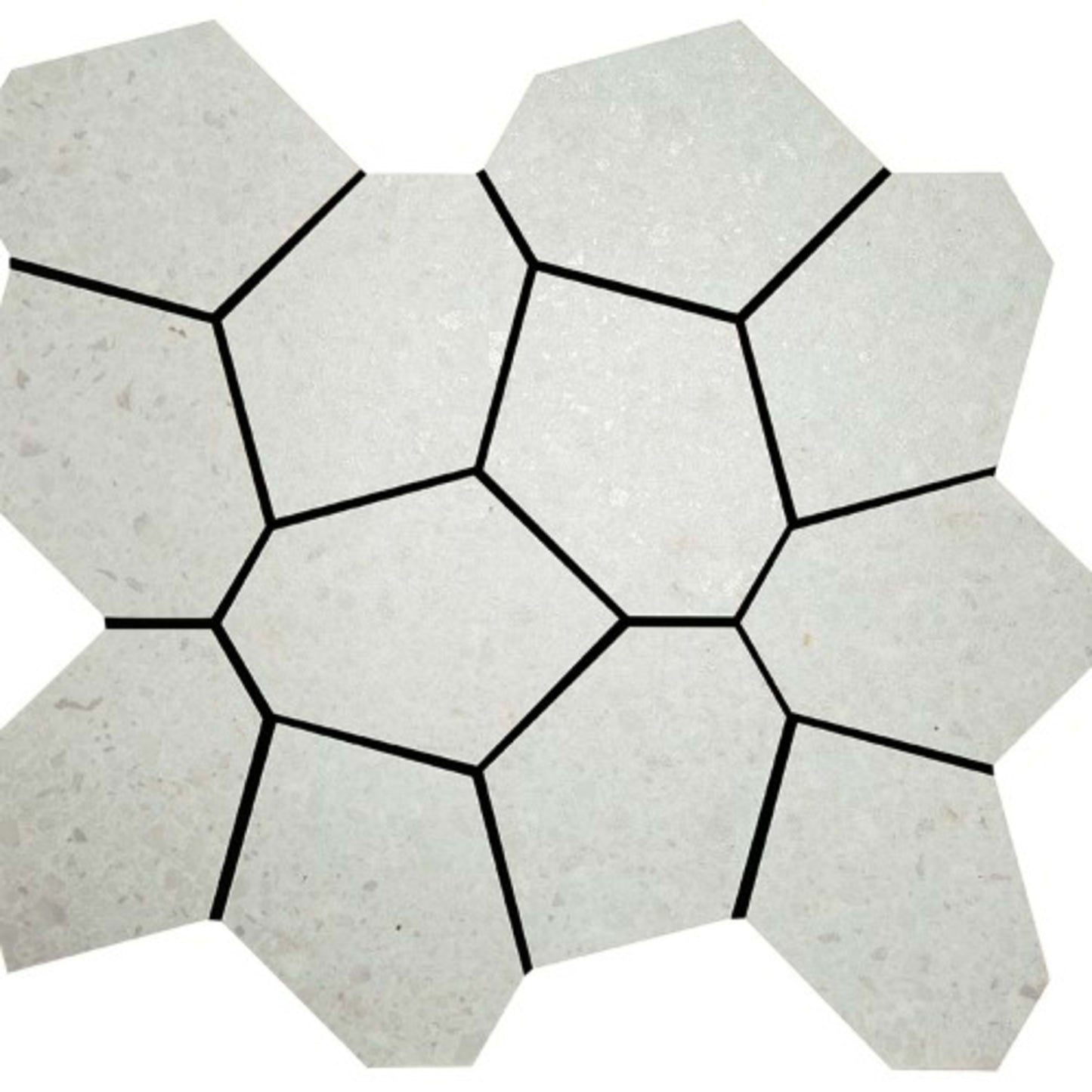 Alaska in Glacier Mosaic 13"x15" Polygon Tile