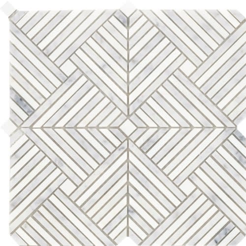 Alluro in Mini Palace Silver 12" X 12"
