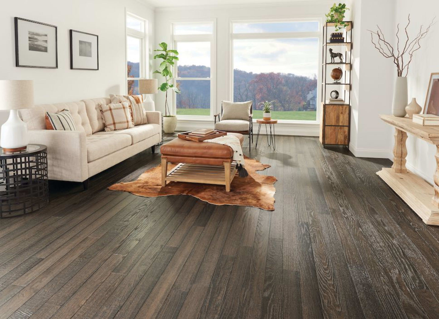 Barnwood Living Northern Red Oak Engineered in Split Rail 4"
