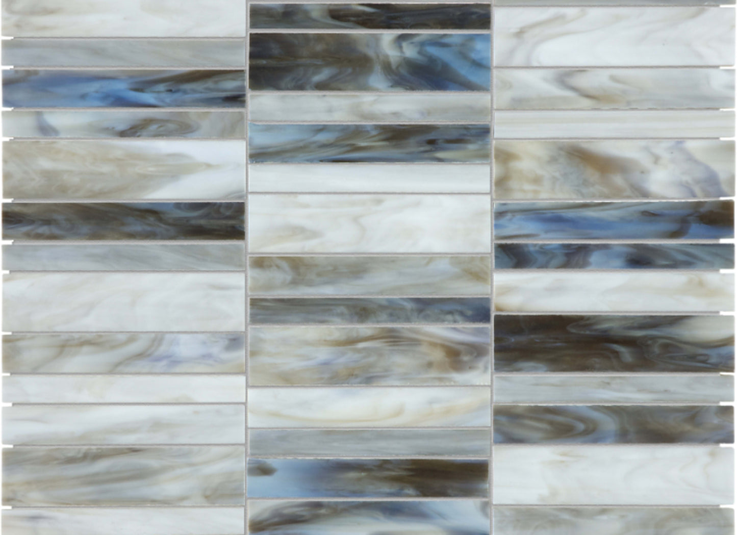 Baroque in Alabastro Random Stacked Mosaic