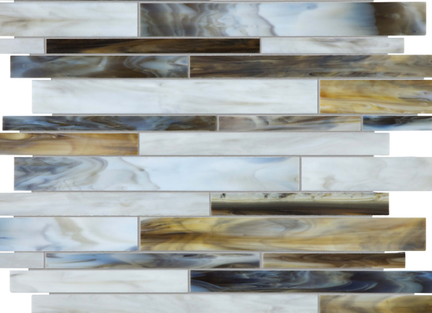 Baroque in Corallo Random Strip Mosaic