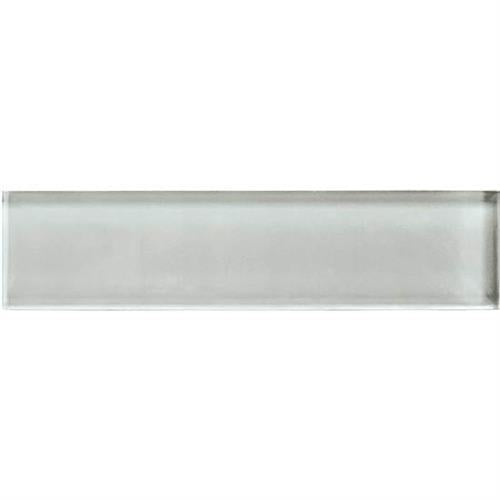 Color Appeal in Silver Cloud 2x8 Glass Tile