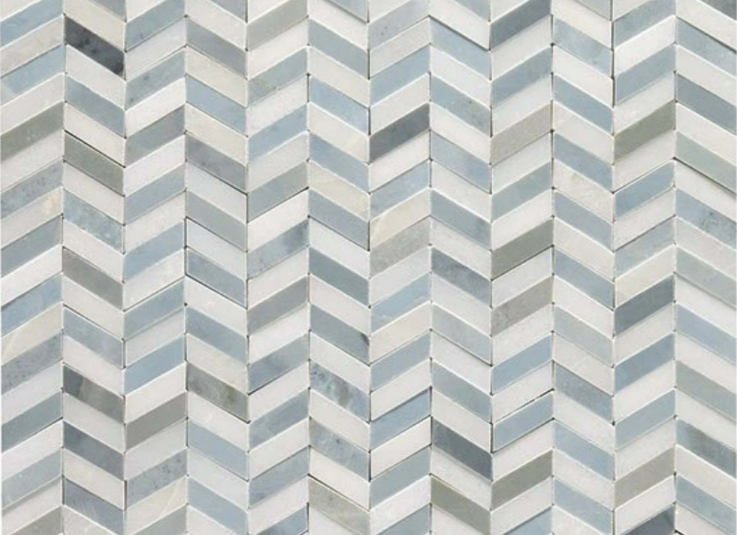 Candora in White & Blu Bln Chevron