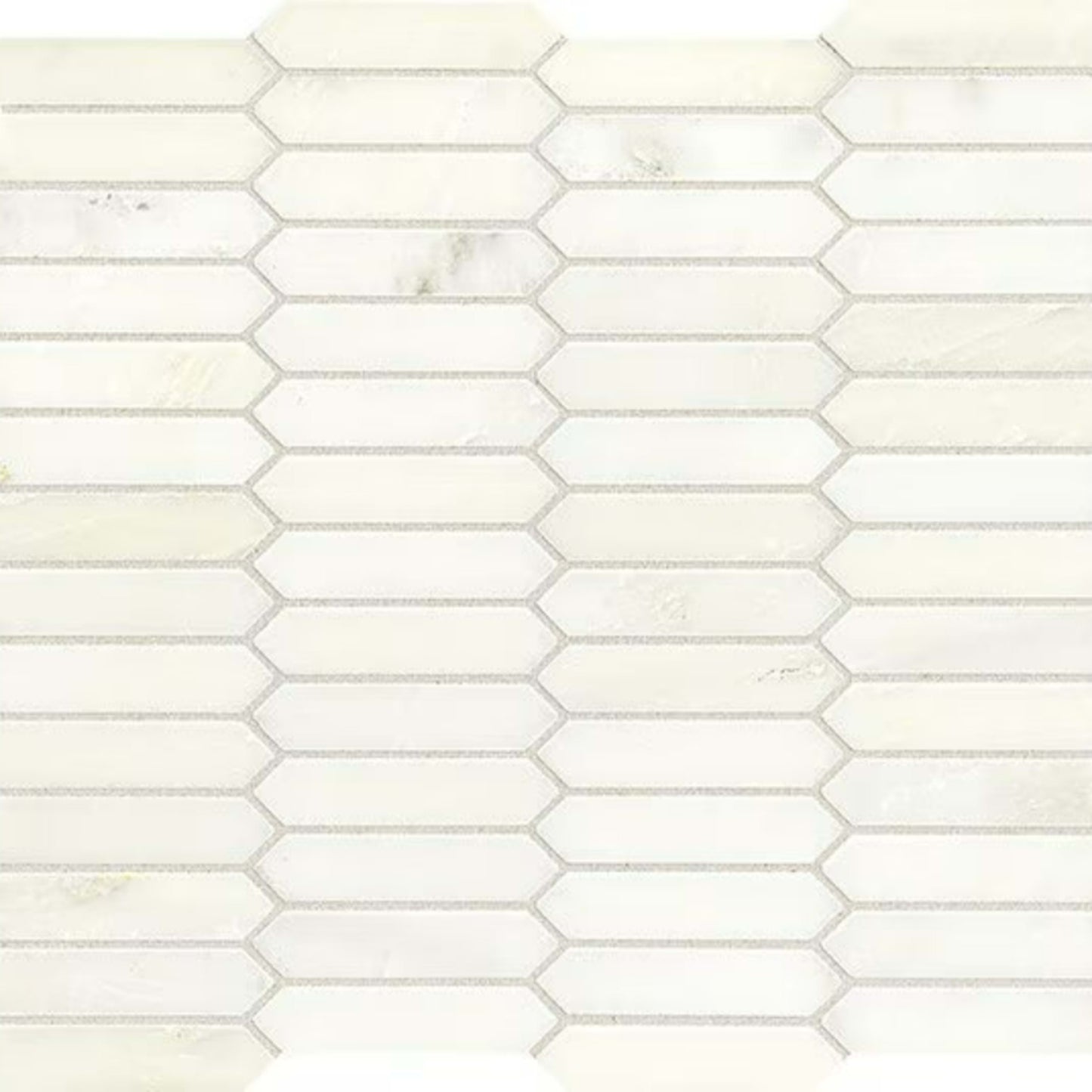 Candora in Vestal White Linear Hexagon Natural Stone