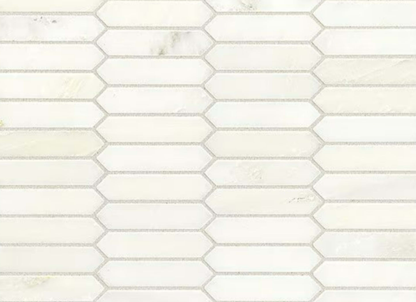 Candora in Vestal White Linear Hexagon