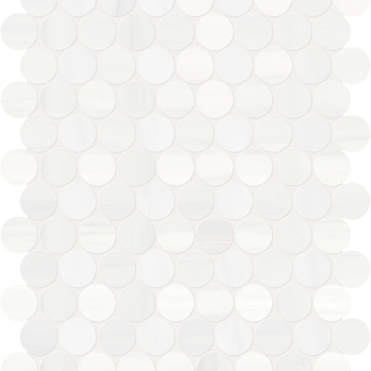 Cosmo Lumino in Penny Round Mosaic Honed Natural Stone